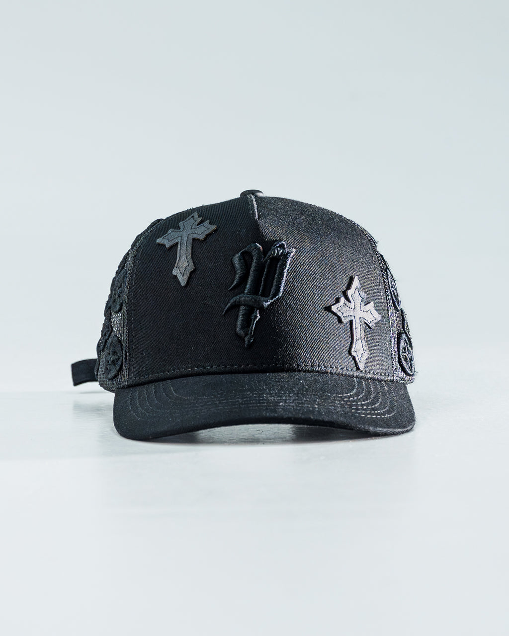 HAT MONOGRAM BLACK CROCE