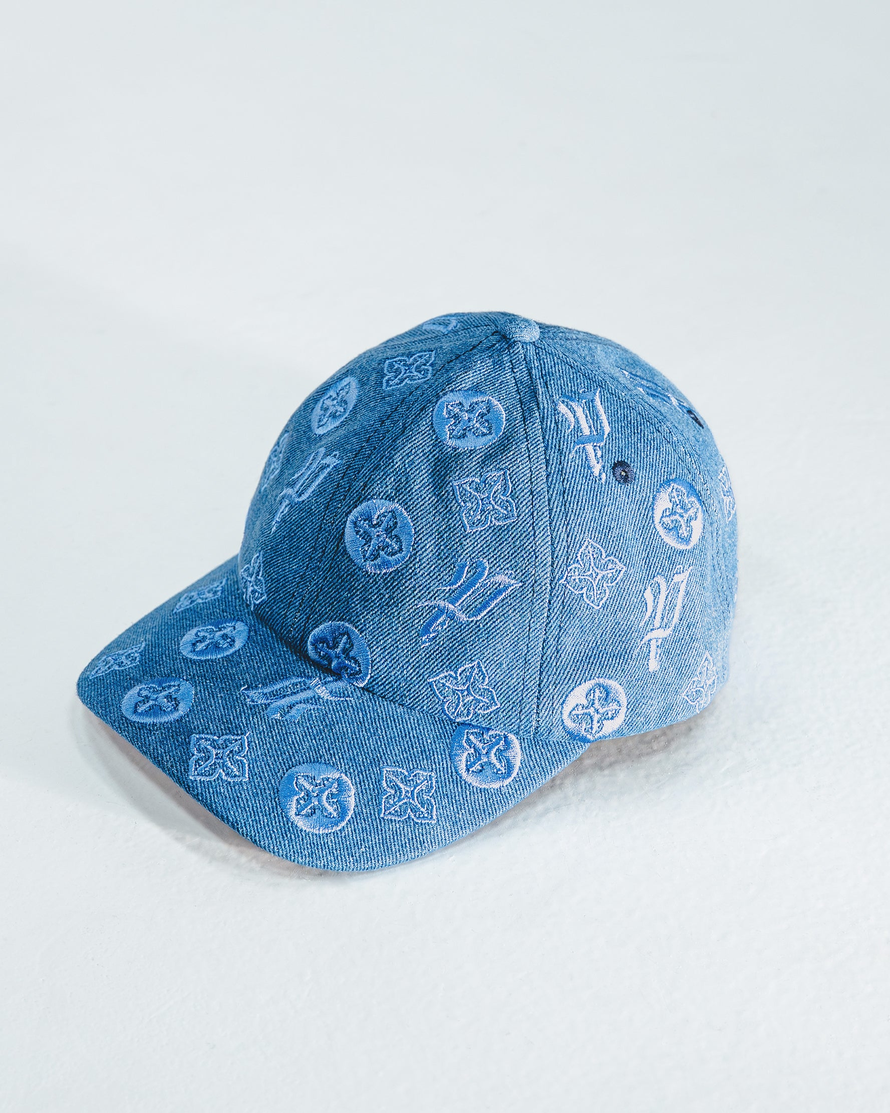 HAT BLUE MONOGRAM