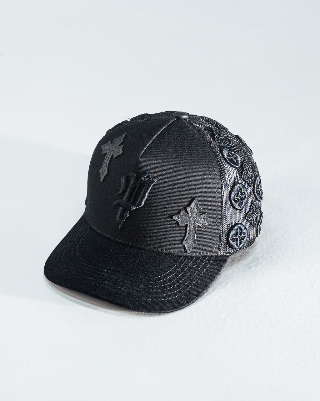 HAT MONOGRAM BLACK CROCE